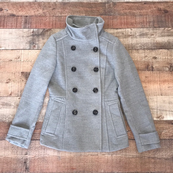 H&M Jackets & Blazers - NWOT Gray Buttoned PeaCoat
